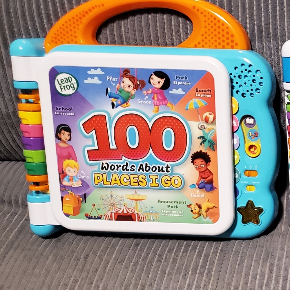 LeapFrog 100 Words About Places I Go - Blue and Orange Learning Toy